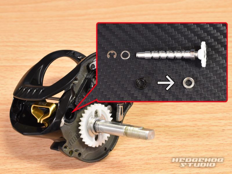 DAIWA] Worm Shaft Bearing kit for ZILLION HD (+1BB) - HEDGEHOG STUDIO