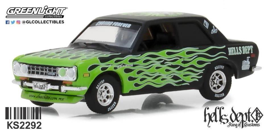 HELLS DEPT X GREENLIGHT 【DATSUN 510 (5910 GOKUDO)】BLACK/RR