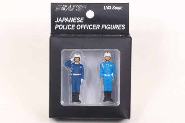1/43 警察官フィギュア 交通機動隊四輪車 男性隊員 (2type set) 株式
