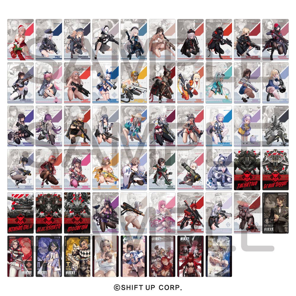 Nikke Goddess of Victory: Gun Girl Metal Card Collection Vol.2