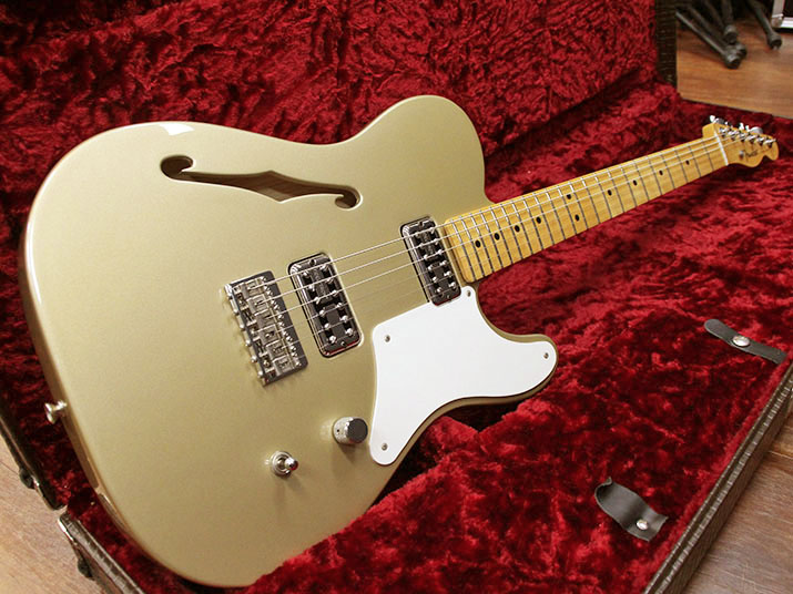 Fender Mexico Cabronita Telecaster Thinline Shoreline Gold 中古