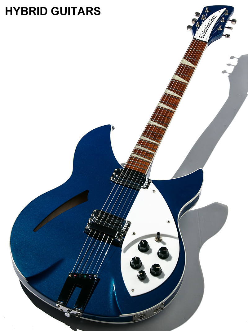 希少レフティ Rickenbackerスタイル エレキギター 青 希少レフティ