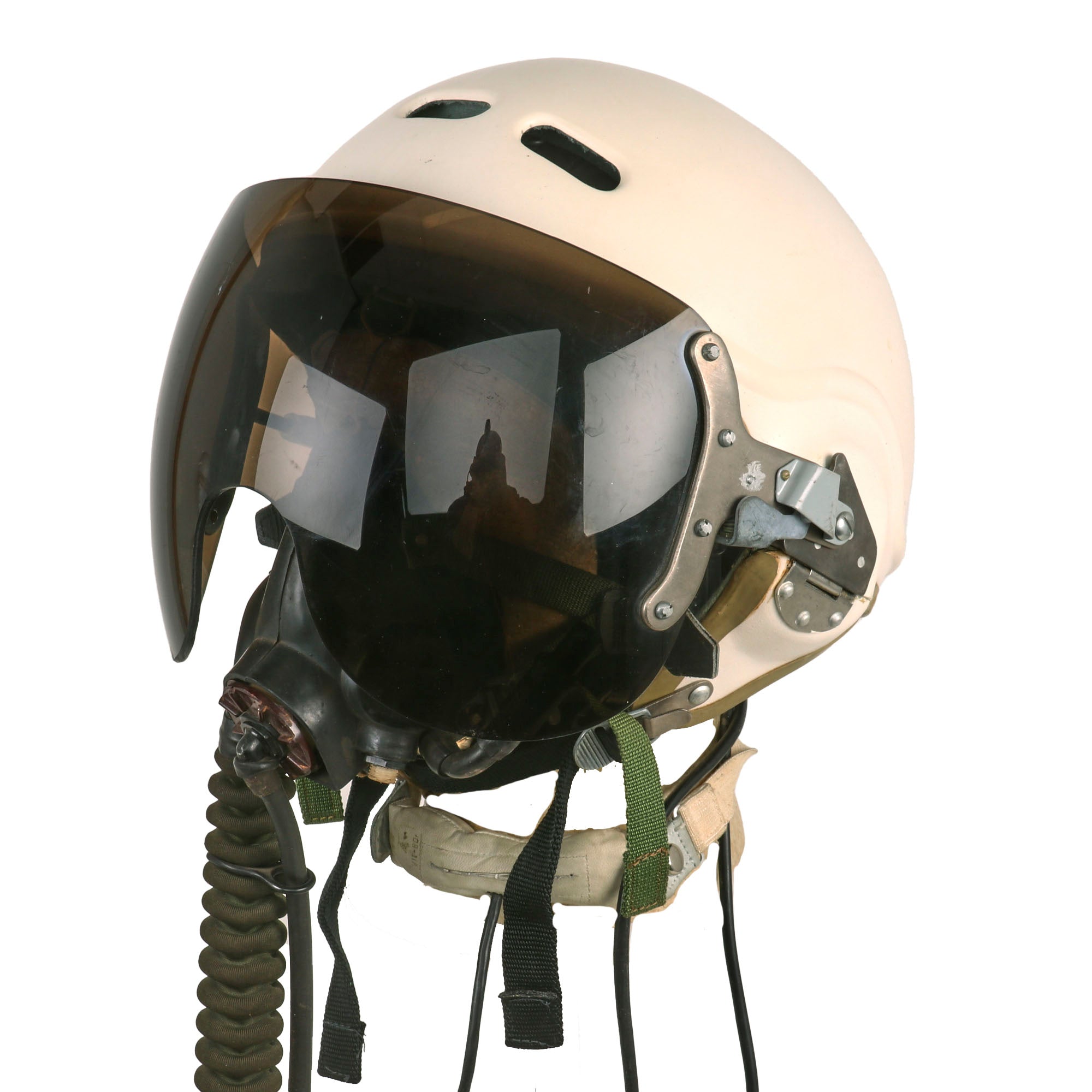 Original Soviet Cold War Era ZSH-3 Flight Helmet Set With Inner