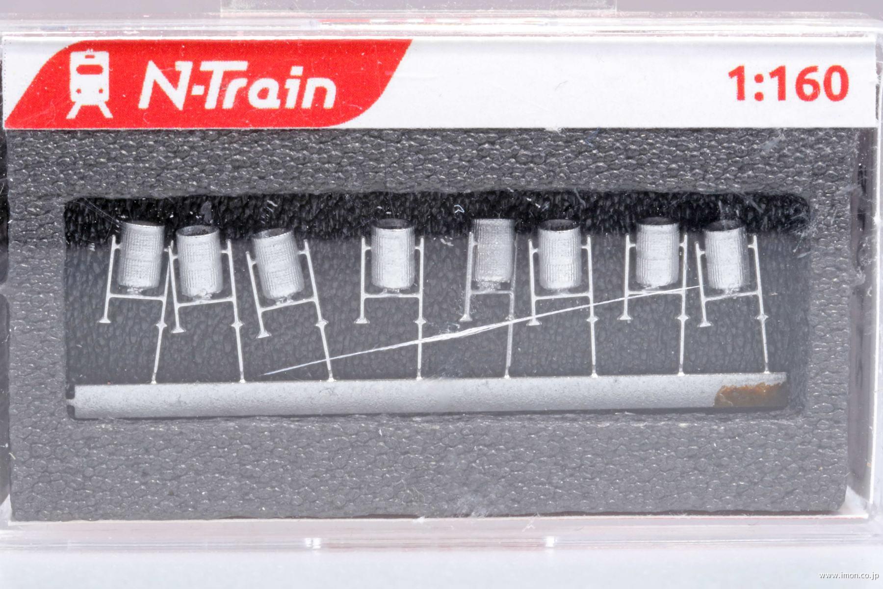 金属製ゴミ箱 シルバー 8個入 | 鉄道模型店 Models IMON
