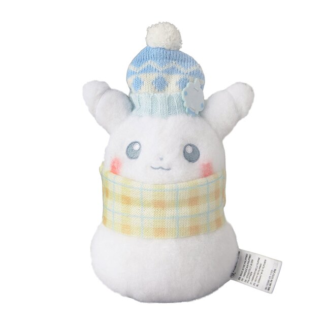 雪遊びをするピカチュウが可愛すぎ！ゆきだるまイメージの『ポケモン