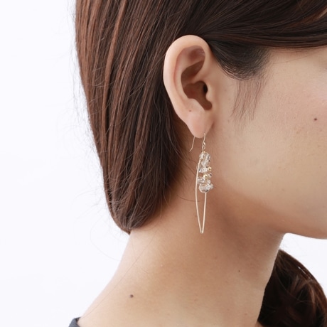 在庫限り】 asumi bijoux asatsuyu hoop pierce crystal｜これまでに