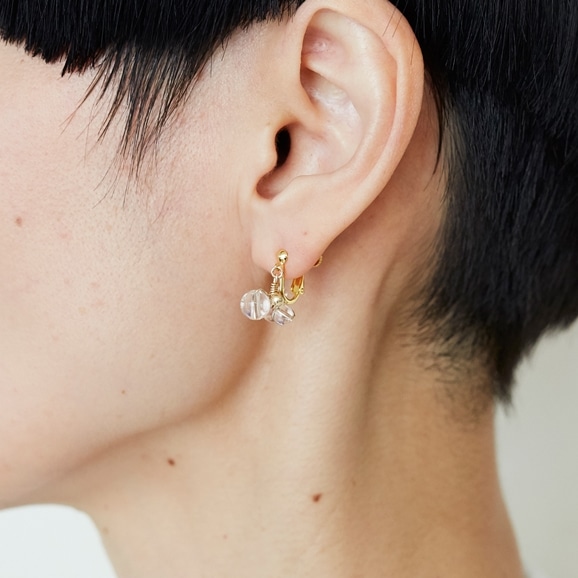 asumi bijoux asatsuyu mini earring crystal｜ピアス・イヤリング