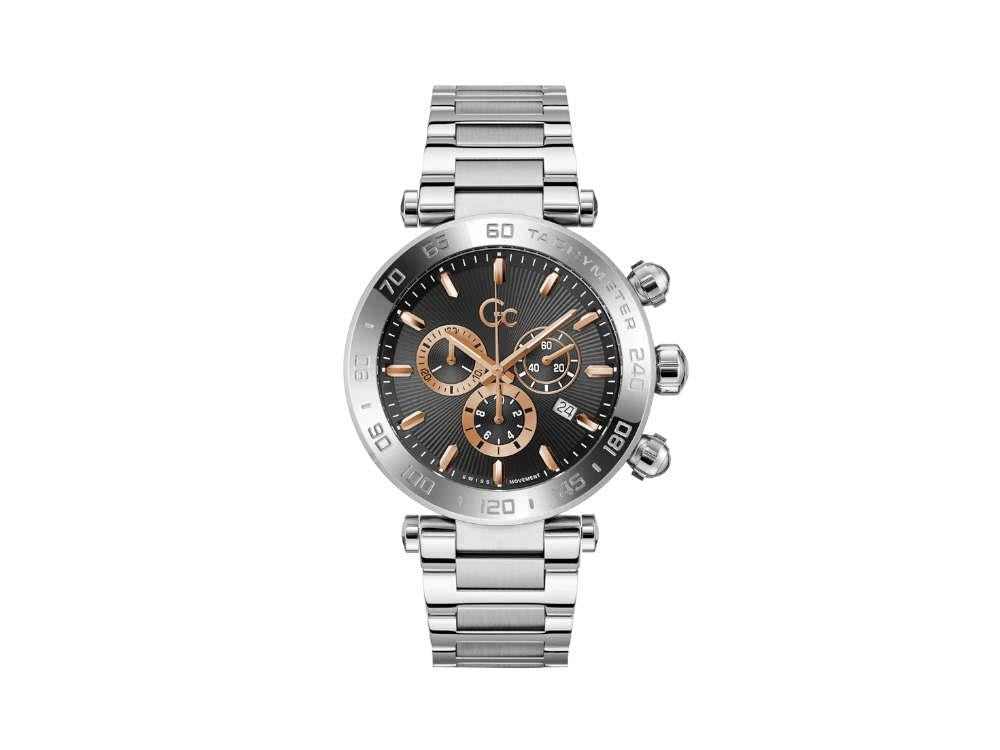 GC Watches GC Select Quartz Watch, Black, 44 mm, Mineral crystal