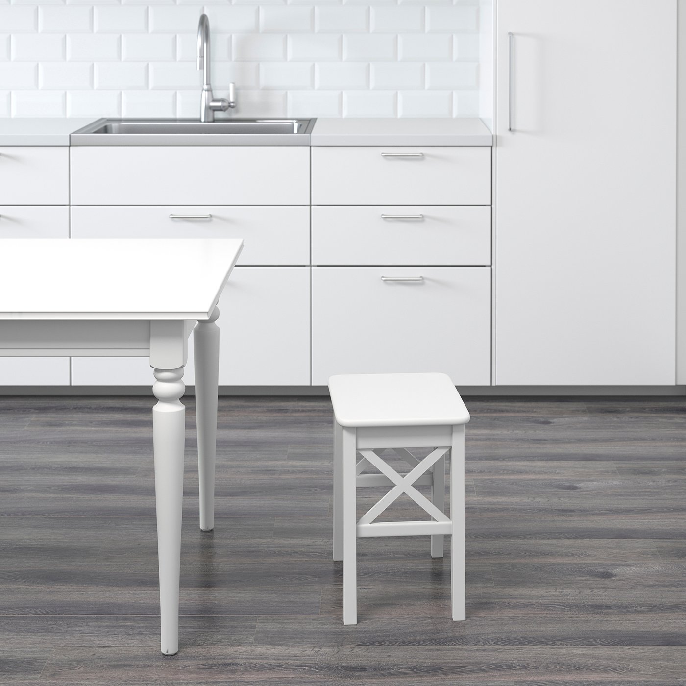 INGOLF インゴルフ スツール, ホワイト - IKEA