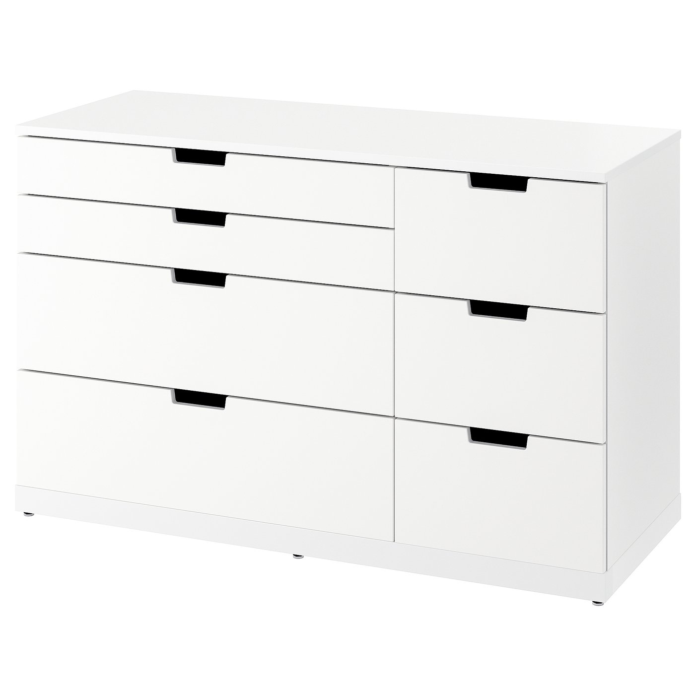 NORDLI ノールドリ チェスト（引き出し×7）, ホワイト, 120x76 cm - IKEA