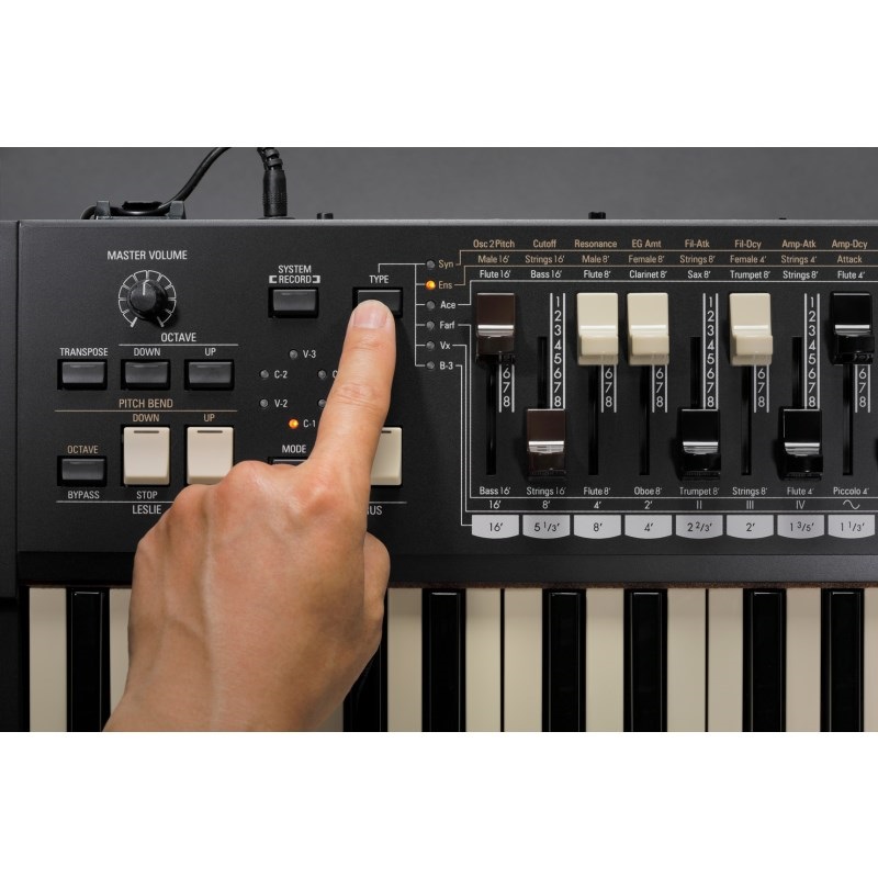 HAMMOND M-solo+専用ソフトケースセット (49鍵盤・ハモンドドローバー