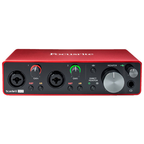 Scarlett 2i2｜FOCUSRITE（オーディオインターフェース）｜音響機器
