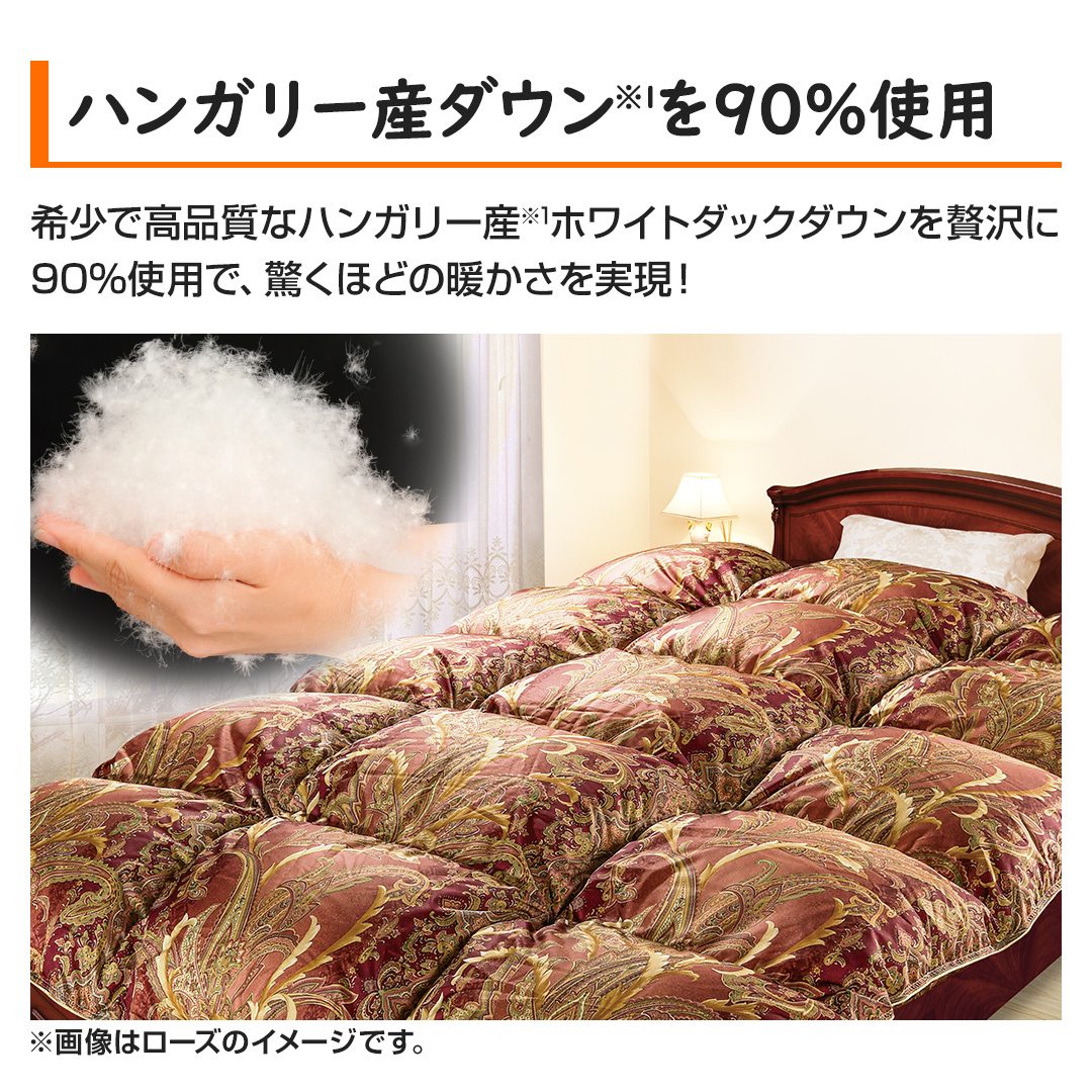 モリリン 布団・快眠グッズ ハンガリー産ダウン90%羽毛布団 セミダブル