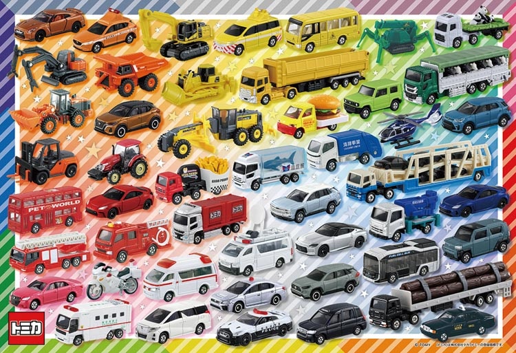 BEV-80-036 トミカ トミカを色でならべちゃおう！ 80ピース ビバリー