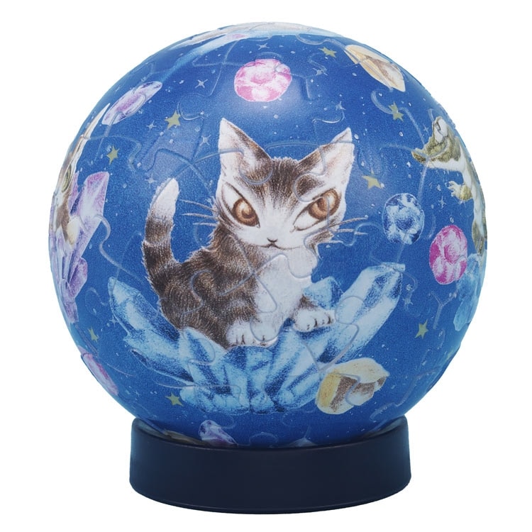 YAM-2003-526 球体パズル ダヤンと時の流れ星 61ピース やのまん の