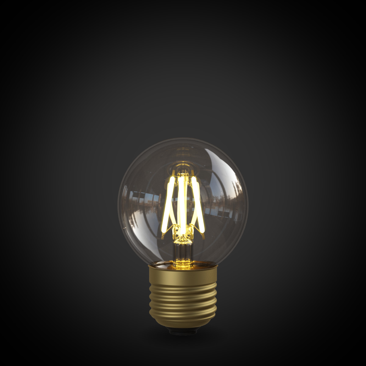 フィラメントLED電球「Siphon」 Ball50 LDF114D ボール50 Only One