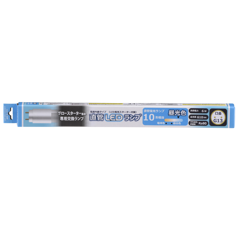 直管LEDランプ 10形相当 G13 昼光色 [品番]06-1812｜株式会社オーム電機