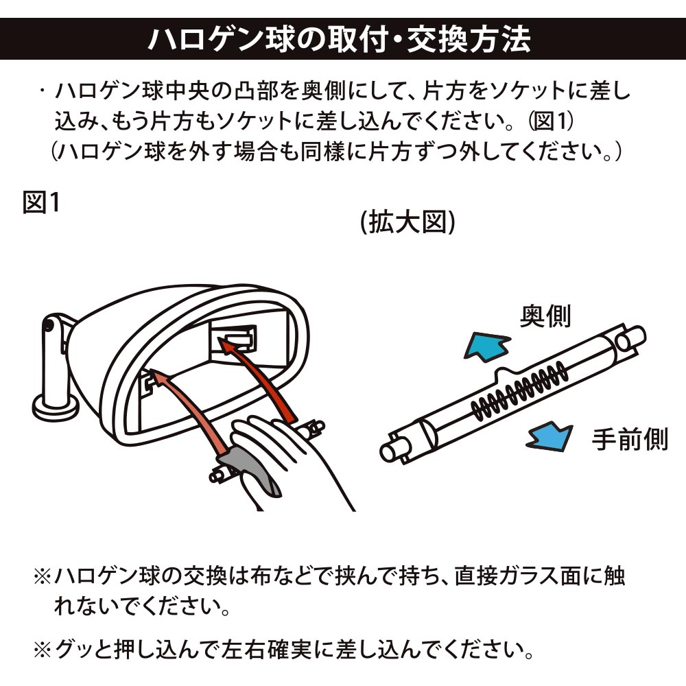ハロゲン球 150W/110V 1個入 [品番]06-4923｜株式会社オーム電機