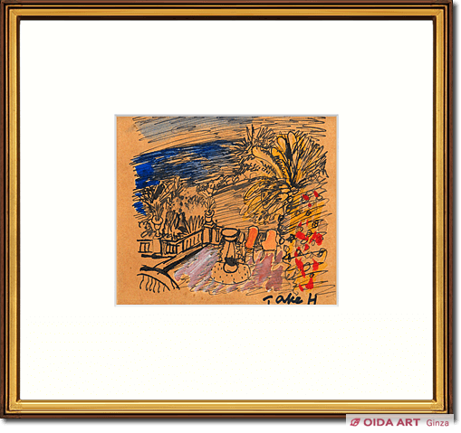 林武 ニース風景 | 絵画など美術品の販売と買取 | 東京・銀座 おいだ美術