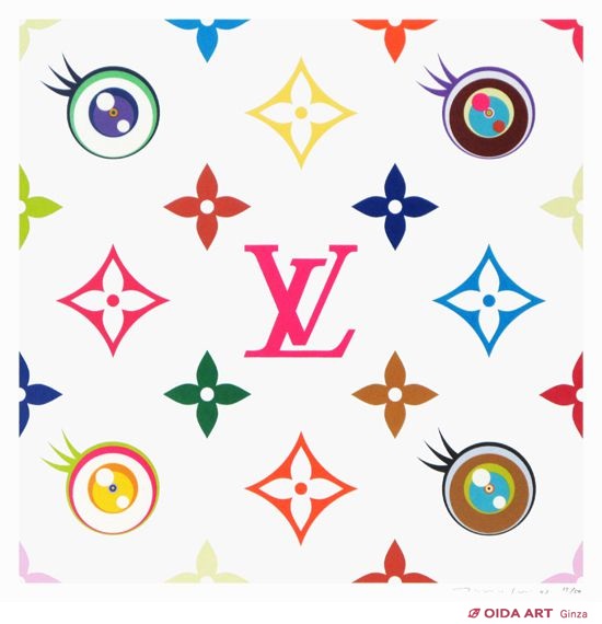 村上隆 Superflat Monogram (pink) | 絵画など美術品の販売と買取
