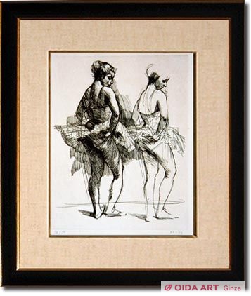 小磯良平 バレリーナ(二人) | 絵画など美術品の販売と買取 | 東京