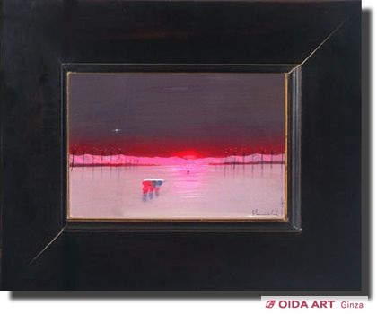 斎藤真一 紅い陽の山脈 | 絵画など美術品の販売と買取 | 東京・銀座