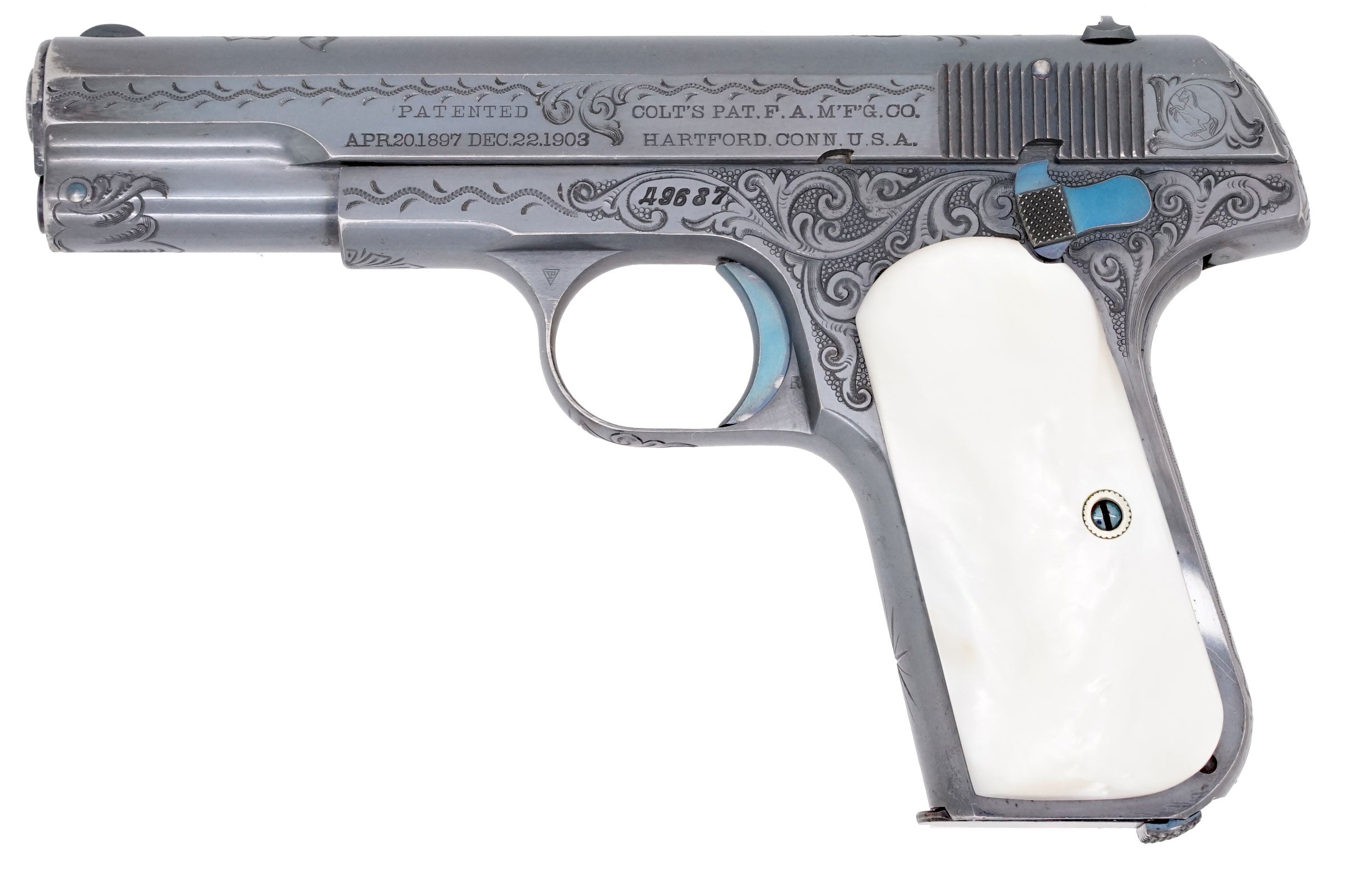 Colt 1903 Pocket Hammerless 32ACP SN:49687 MFG:1906 Factory