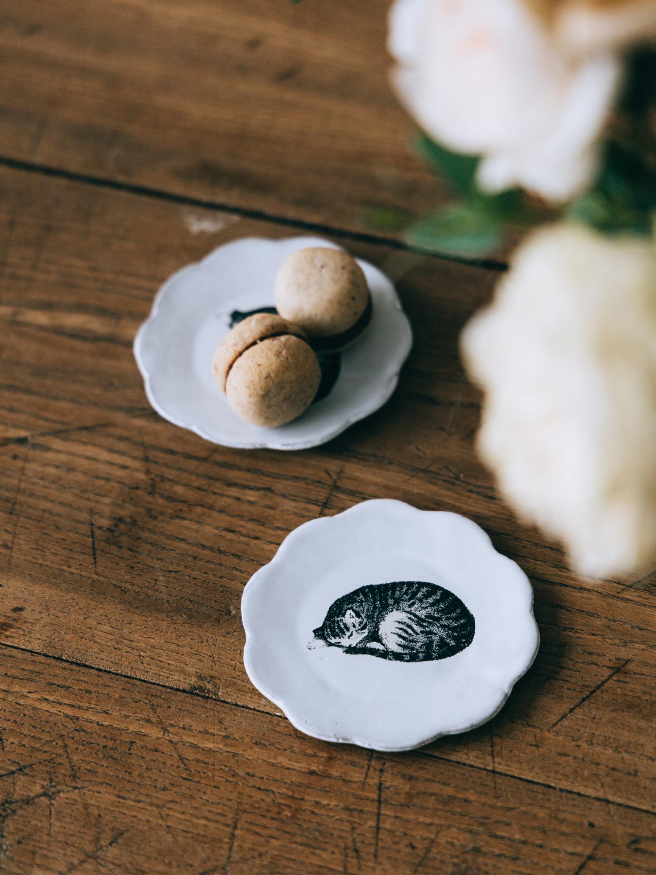 Astier de Villatte John Derian スリーピングキャットディッシュ｜皿