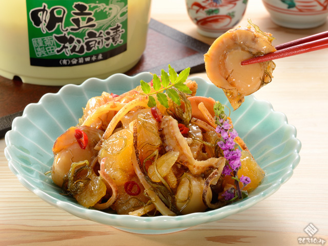 北海道直送！噴火湾産ホタテ入り数の子松前漬 500g」へのゆっちさんの