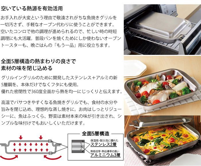 魚焼きグリルが生まれ変わる！ビタクラフト グリルイングリル