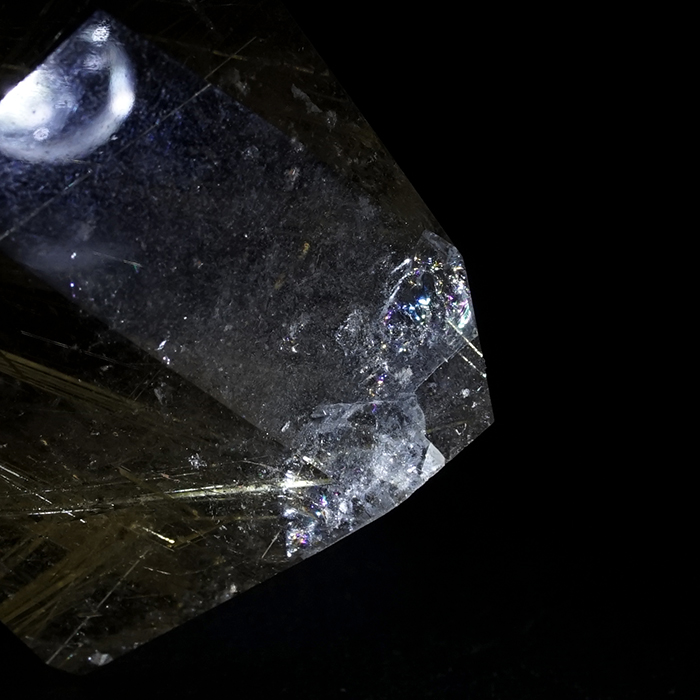 天然 針 内包物 インクルージョン 結晶 透明 チャージ ポイント