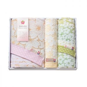 引出物】しまなみ匠の彩・白桜 フェイスタオル3P Y45-06【ギフト・名