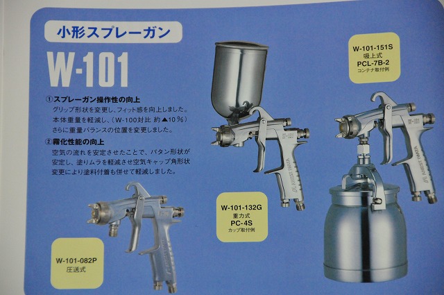 アネスト岩田 小型エアースプレーガン圧送式W101-082P | 商品の紹介