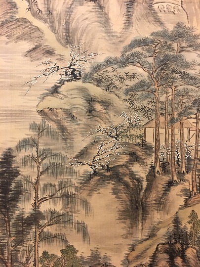 貫名海屋 浅峰山水図｜古美術・掛け軸の販売・買取・鑑定-松本松栄堂