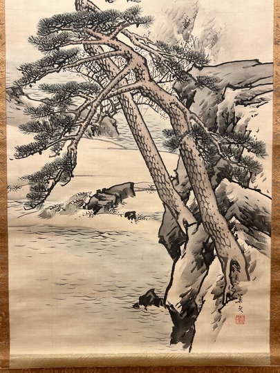 松村景文 蓬莱山之図｜古美術・掛け軸の販売・買取・鑑定-松本松栄堂