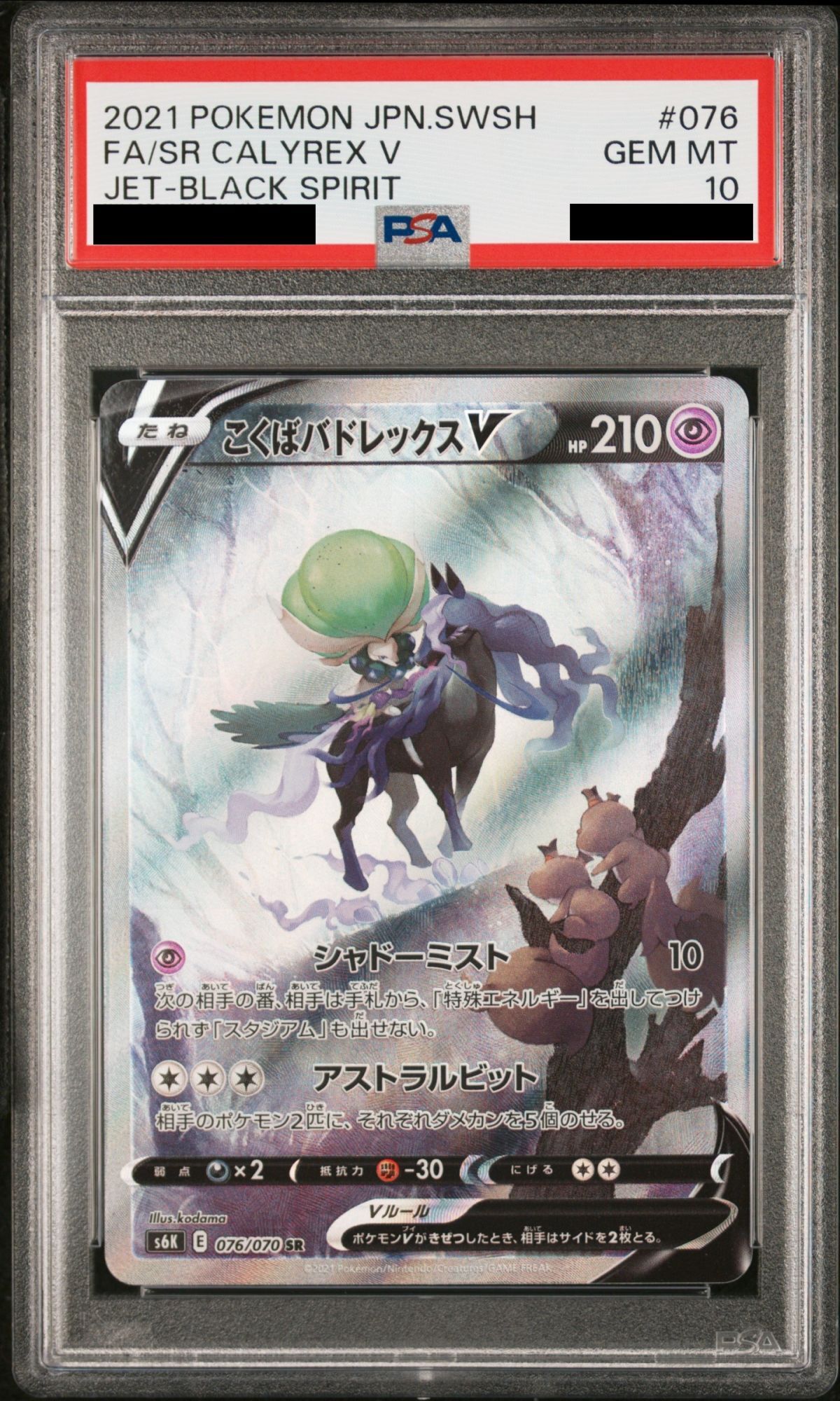 PSA10】 こくばバドレックスV SA (SR) {076/070} [S6K] - magi通販