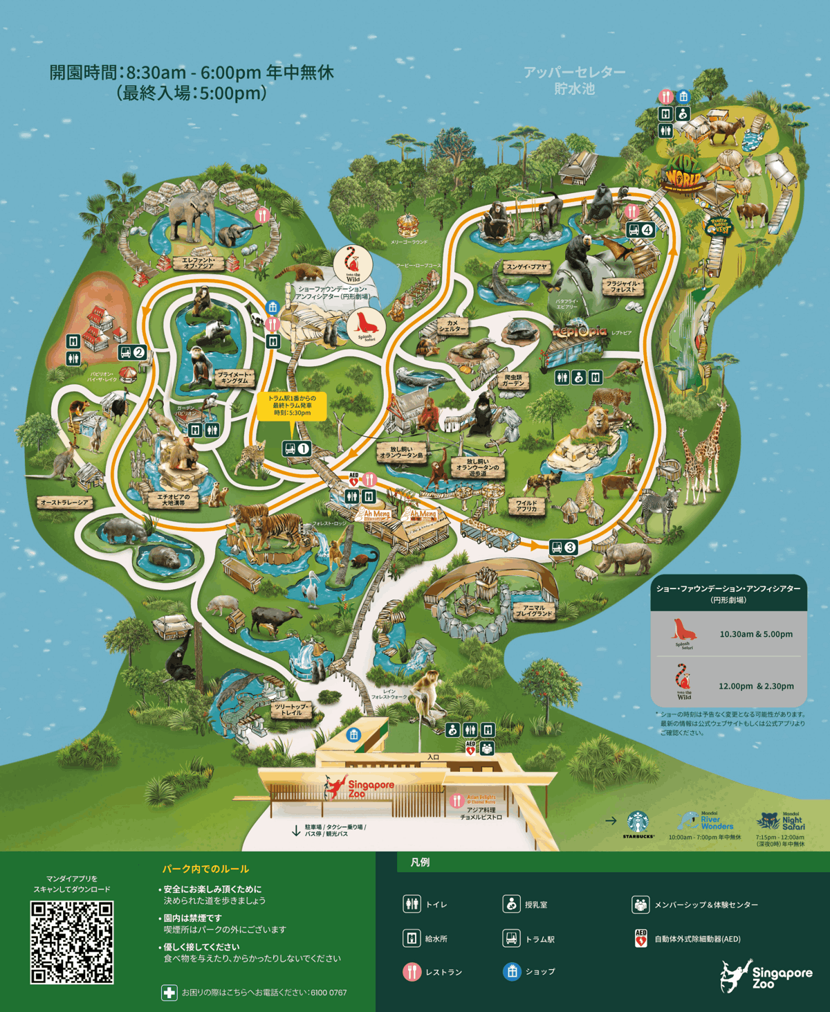 半日モデルプラン「シンガポール動物園」見どころ＆おすすめの回り方