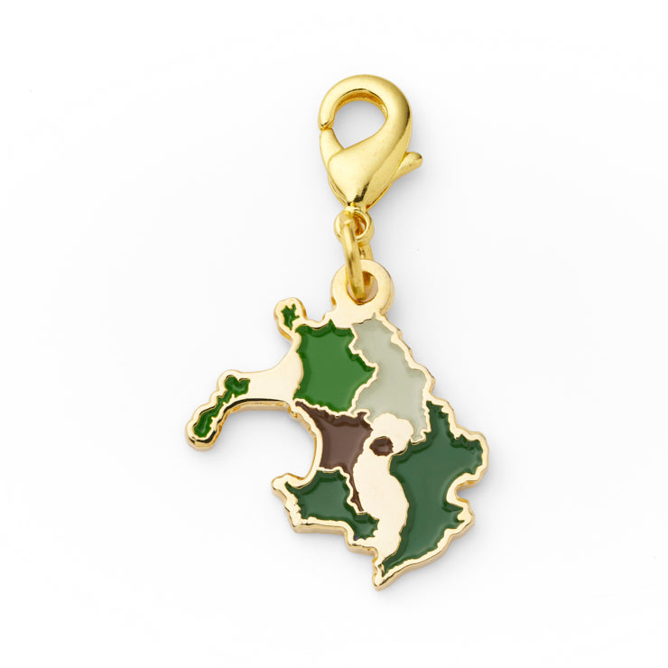 47palette メタルチャーム(2種)/46鹿児島県｜地図グッズ｜Map Design