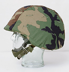 US(米軍) PASGTヘルメット(フリッツ・ヘルメット)/ウッドランドカモ柄