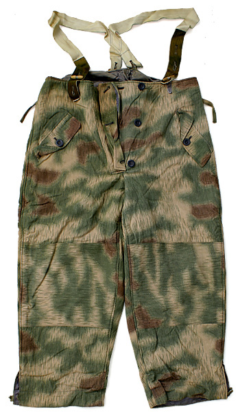 WWII ドイツ軍 WH/LW ウォーターパターン迷彩パンツ/実物・極上