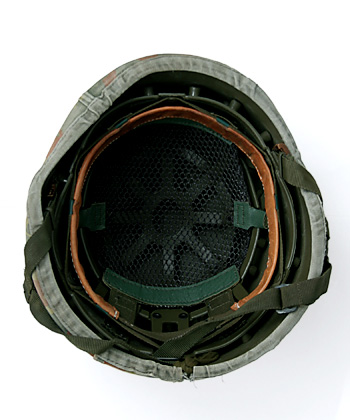 ドイツ BW(連邦軍) 現用ケブラーヘルメット/F.カモカバー付/56-58/実物