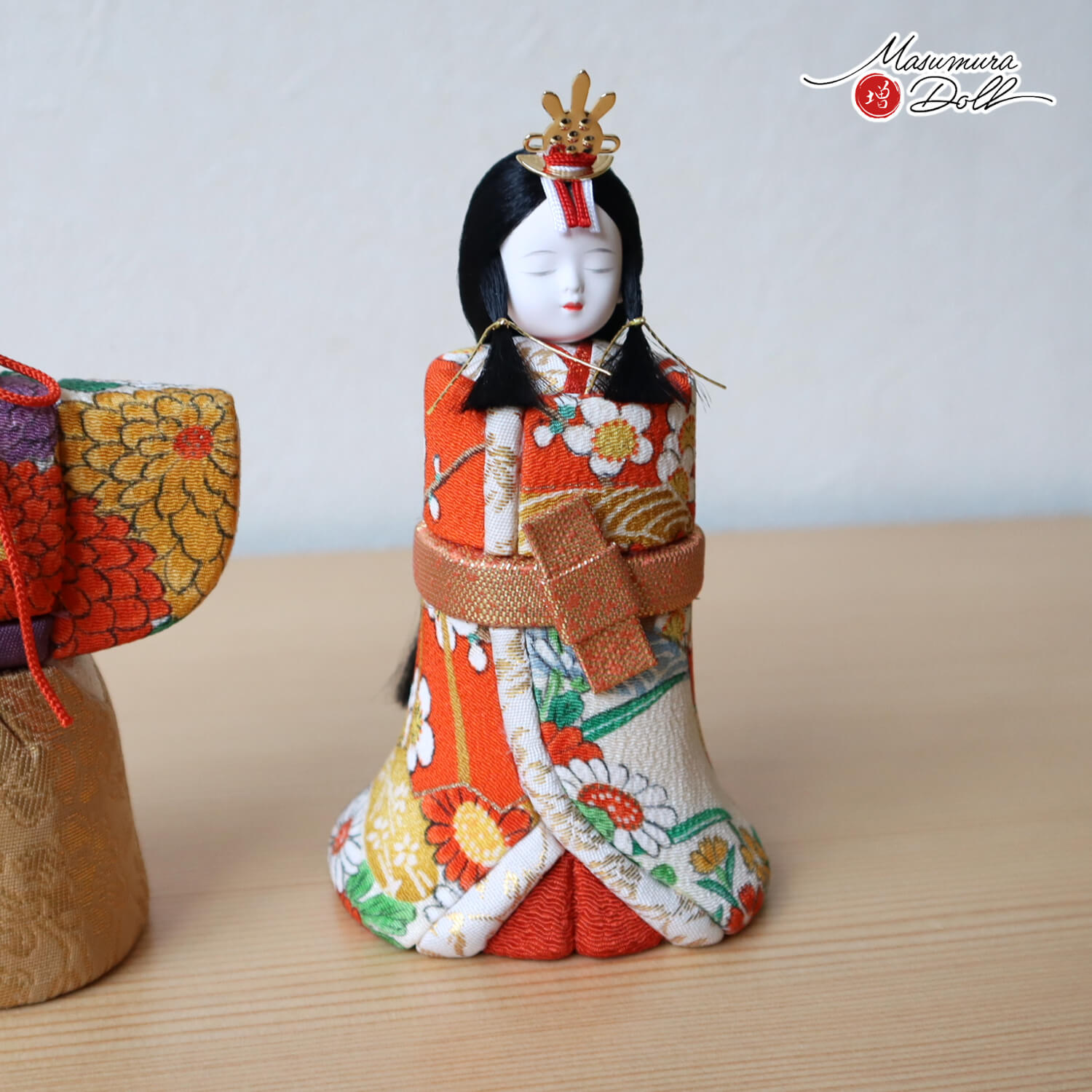 新作 伝統工芸士 木村一秀作 立雛 神雛 正絹 友禅 L型屏風(金銀段違い