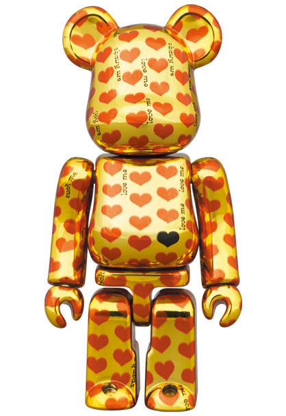 MEDICOM TOY - BE@RBRICK Gold Heart 100％ & 400％