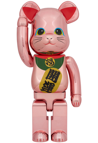 MEDICOM TOY - BE@RBRICK 招き猫 開運 弐 桃金メッキ 1000％