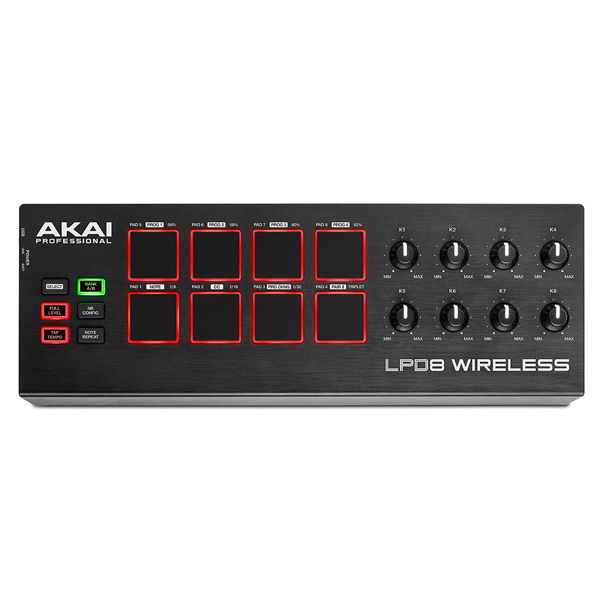 ワイヤレスで動作するMIDIパッドコントローラー LPD8 Wirelessが新登場