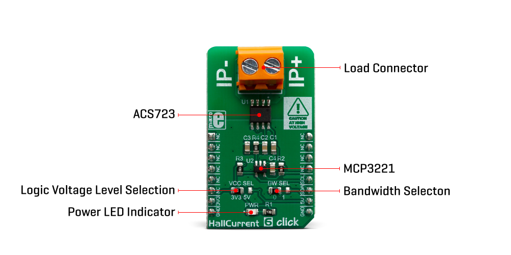 Hall Current 6 Click | Mikroe