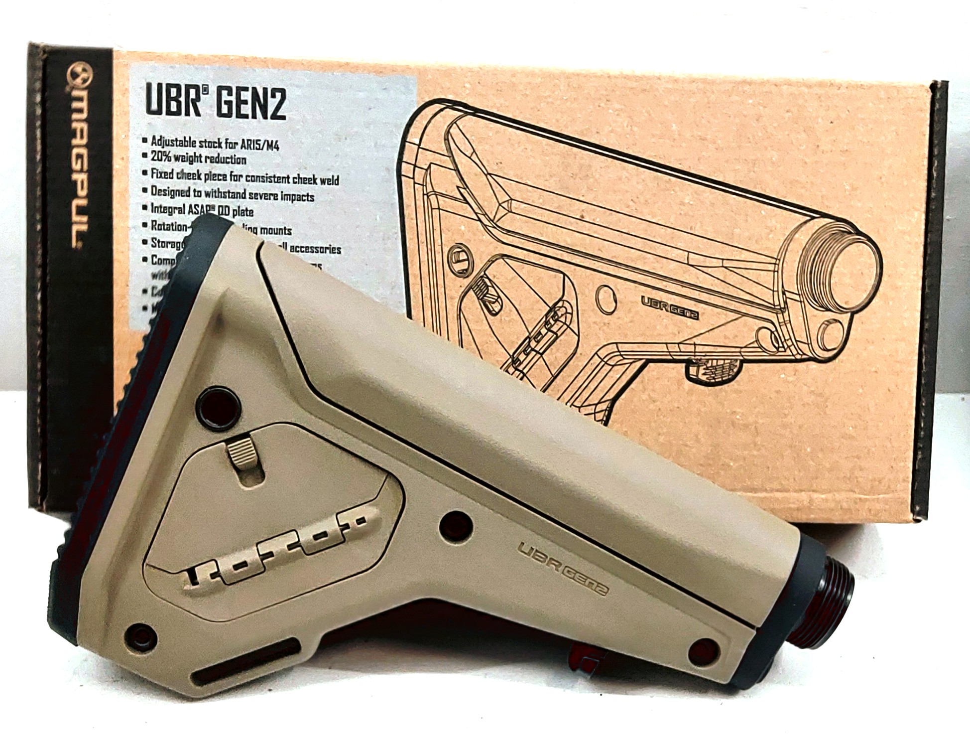 Magpul - UBR Gen2 Collapsible Stock FDE - Nova Tactical