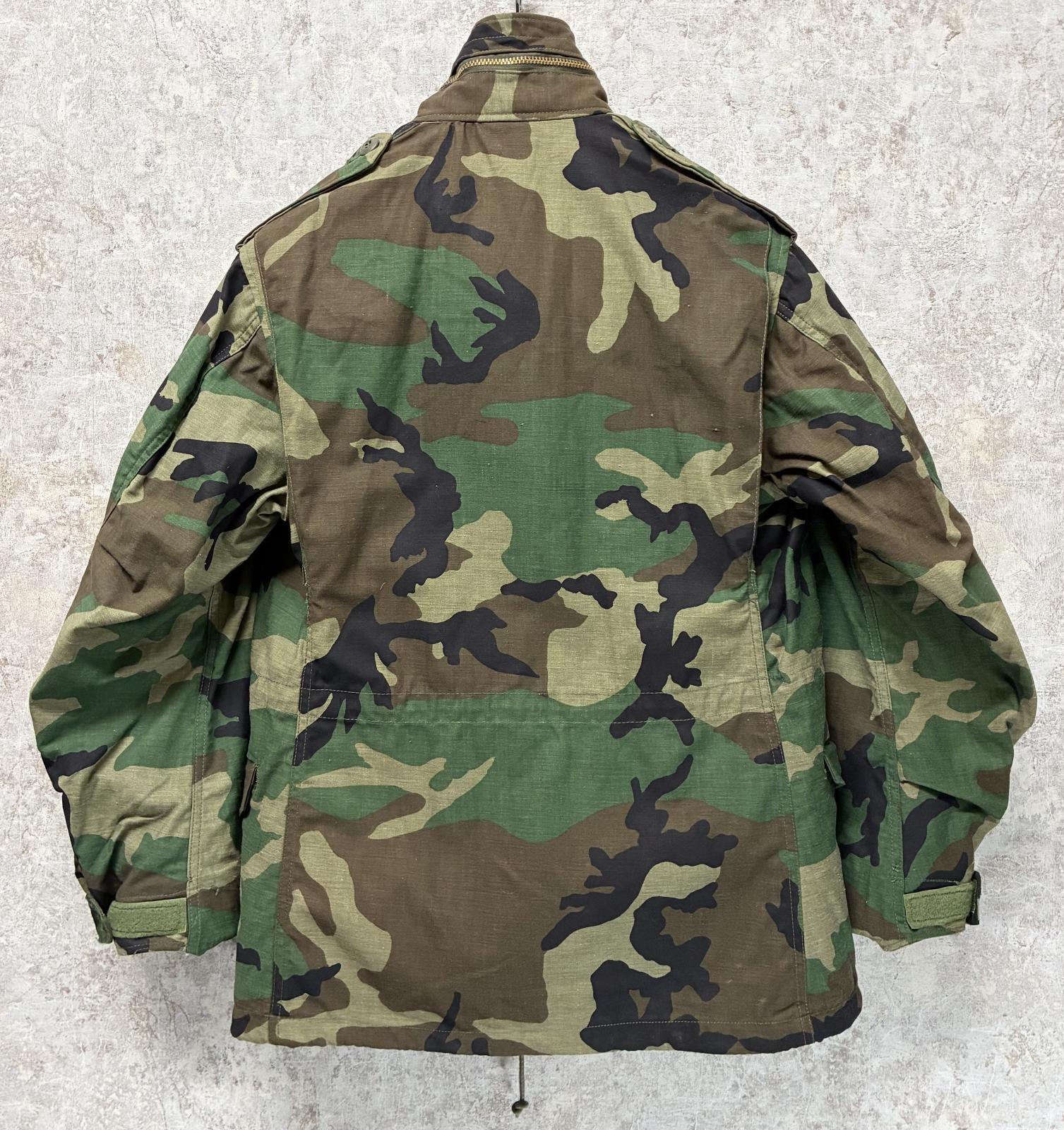 デッドストック】80's【M-65】【米軍実物】ウッドランドカモ【迷彩