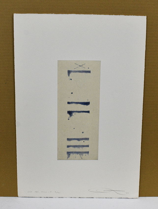 井田照一版画「One Two Three-A」 | Natsume Books