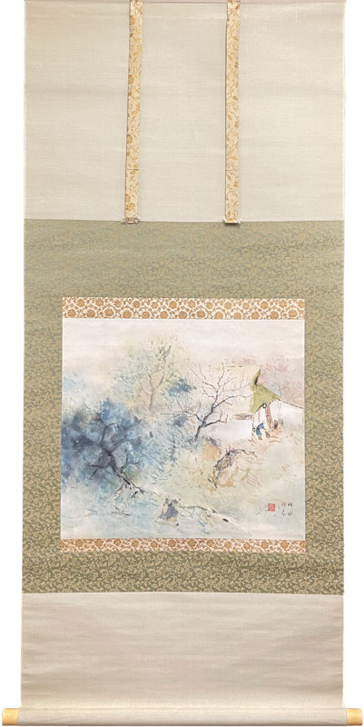 堂本印象 早春晴色/掛け軸(Hanging scrolls) 絵画の買取 販売 鑑定